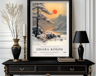 Ohara Koson Poster Nature, Ohara Koson Print, Ohara Koson Exhibition Print, Ohara Koson Poster art , Ohara Koson Vintage(O1_042)