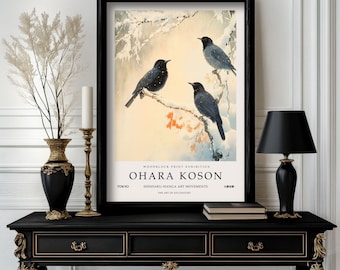 Ohara Koson Poster Birds, Ohara Koson Print, Ohara Koson Exhibition Print, Ohara Koson Poster art , Ohara Koson Vintage(O1_014)