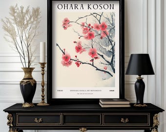 Ohara Koson Poster Flowers, Ohara Koson Print, Ohara Koson Exhibition Print, Ohara Koson Poster art , Ohara Koson Vintage(O2_006)