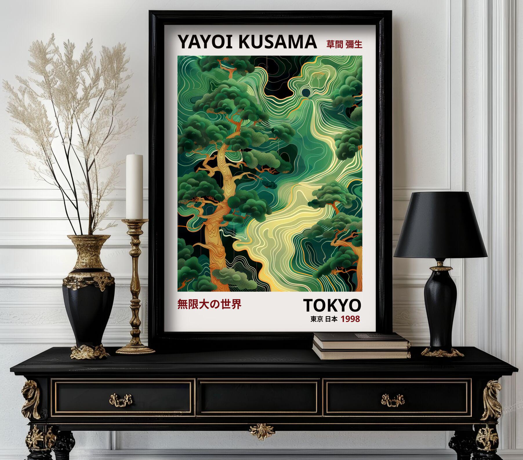 Yayoi Kusama Print, Yayoi Kusama Exhibition Print, High Quality