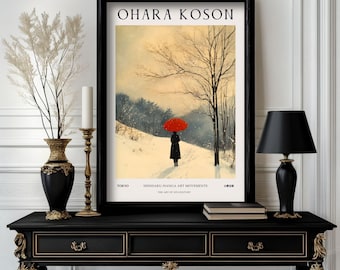Ohara Koson Poster human, Ohara Koson Print, Ohara Koson Exhibition Print, Ohara Koson Poster art , Ohara Koson Vintage (O1_010)