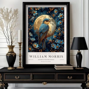 William Morris  Birds  Print, William Morris Exhibition Print, High quality poster, William Morris Poster, Vintage Morris Wall Art (b2_7)
