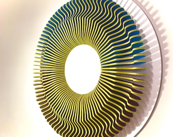 Modern Round Art, Wall Hanging, Aesthetic Home Decor, Mid Century Modern Decor, Large Wall Art, Wall Decor, Contemporary Wall Art