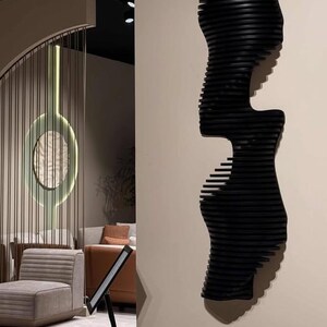 Parametric Wall Art | Vertical 3D Acoustic Panel | Large Wall Hangings ...