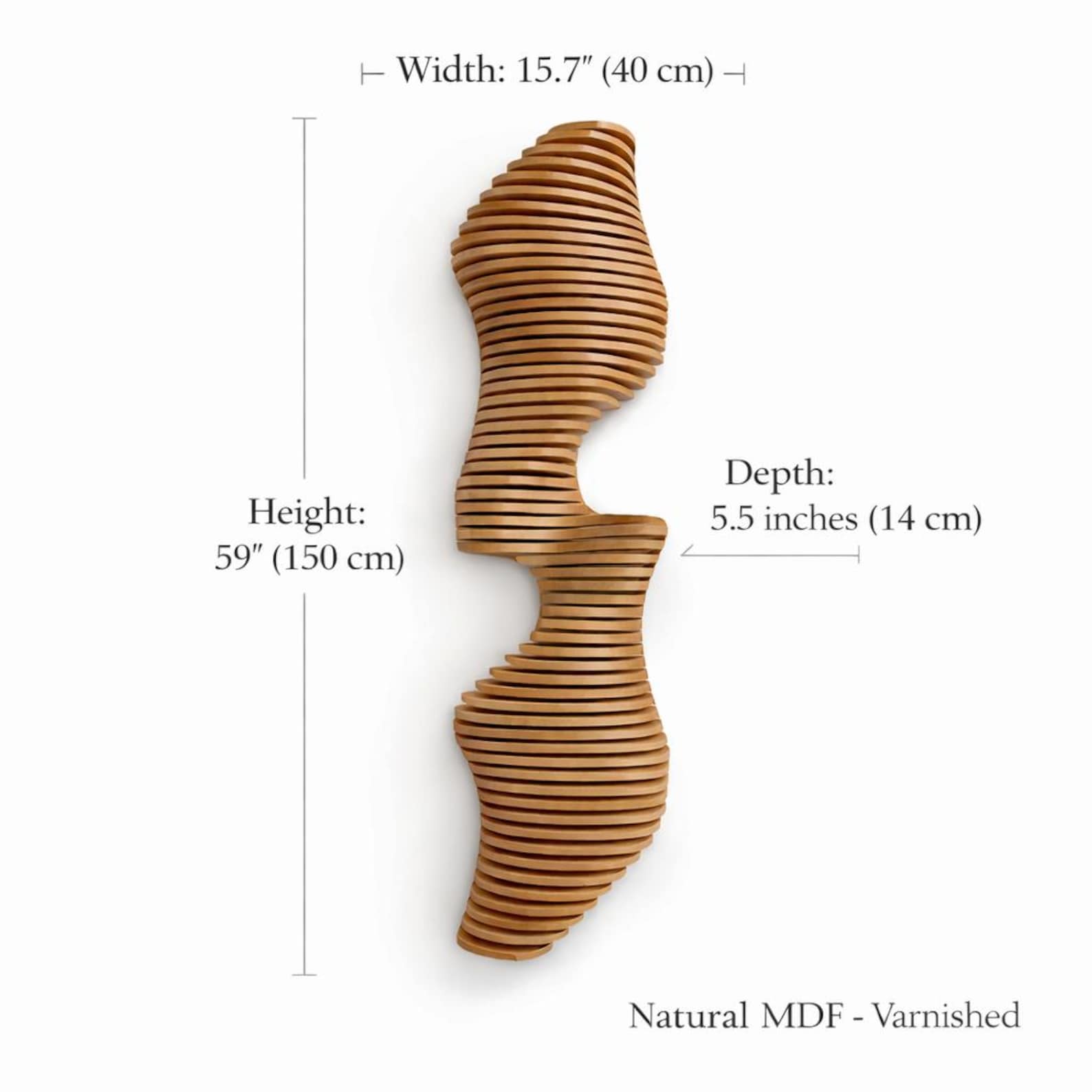 Parametric Wall Art | Vertical 3D Acoustic Panel | Large Wall Hangings ...