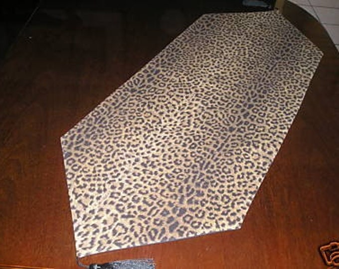 36x13 Leopard Animal Print Table Runner by Themerunners Etsy