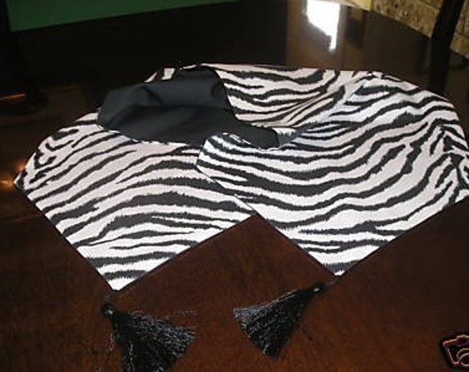 72 Inch Cotton Zebra Animal Print Table Runner - Etsy