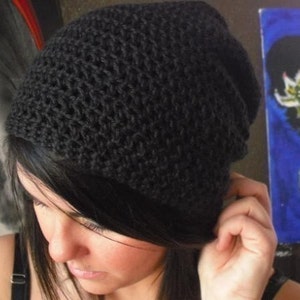 unisex slouch beanie . eco friendly . vegan . PICK YOUR COLOR . image 9