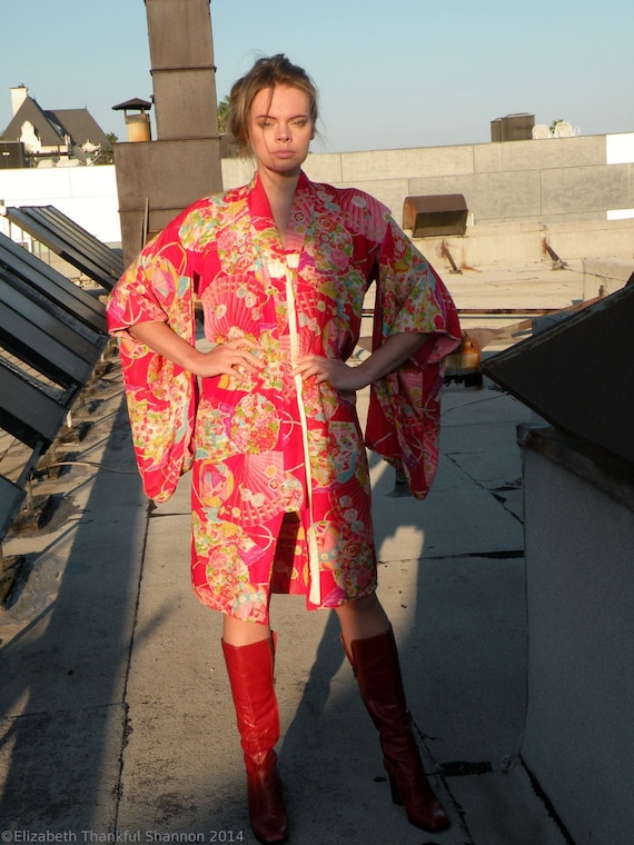 1930's Silk Kimono - rare - vintage kimono - Asian