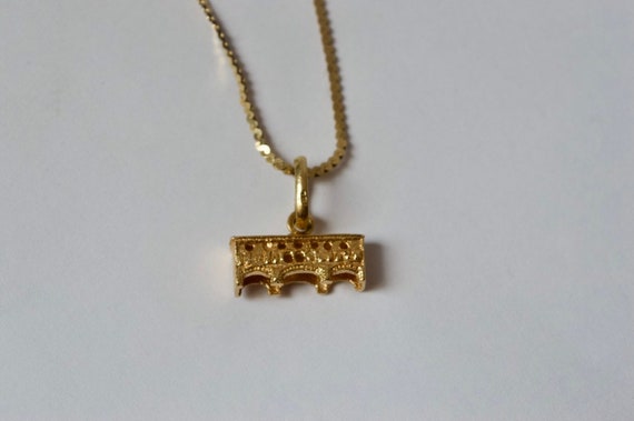 Ponte Vecchio Charm - Victorian charm - 9k gold ch