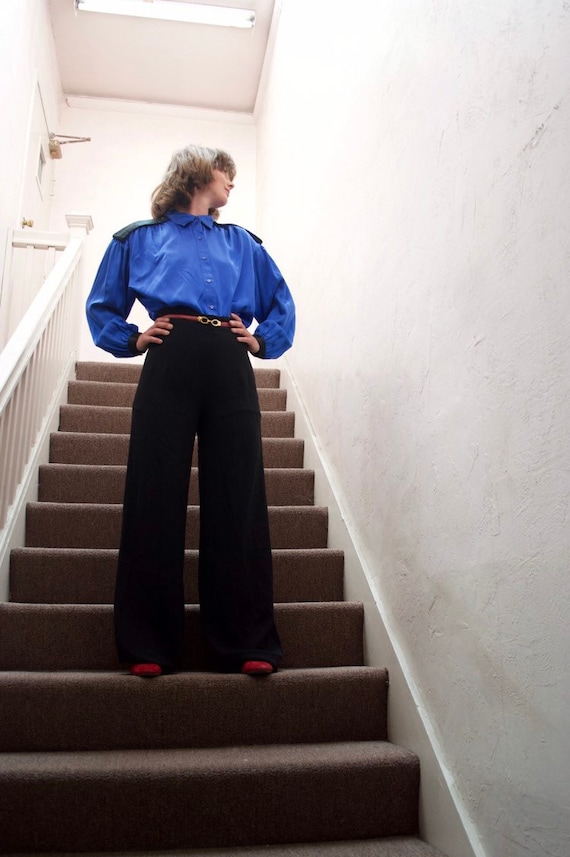 1980s Vintage Silk Blouse - vintage blouse - 1980s