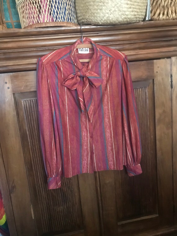 Puccini Pussy Bow Blouse - bishop sleeve blouse -