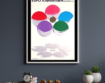 Vintage Osaka Expo 70 Tourism Poster Print A3/a4 - Etsy