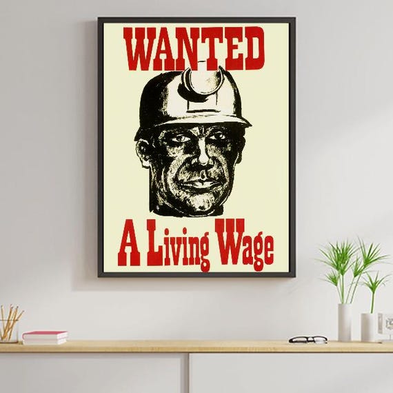 1972 National Union of Mineworkers Num Trades Union Poster A3/a2