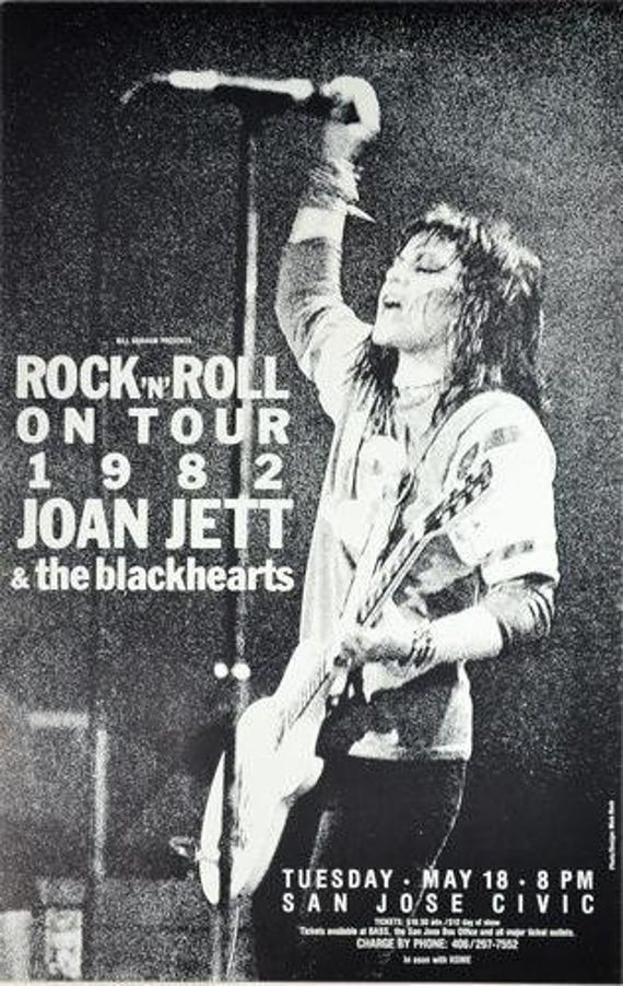 ★ツアーパンフレット/喜多郎/Nation Wide'82/1982年 Vintage 1982 Joan Jett and the Blackhearts Concert Poster A3/a4 - Etsy