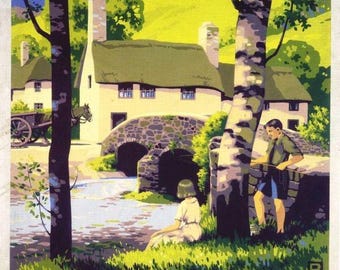 thumbnail image 2 of Vintage GWR Looe Cornwall Railway Poster – A3/A2/A1 Print, UK Made 2 of 6
