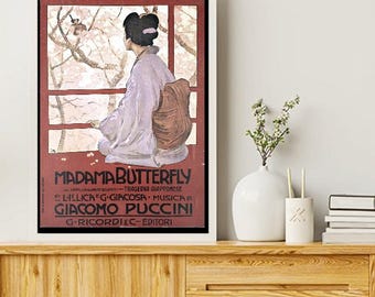 Madam Butterfly Opernposterdruck a3 / a4