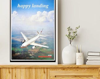 Vintage Air France Poster - Airline Poster - A3, A2, A1, A0