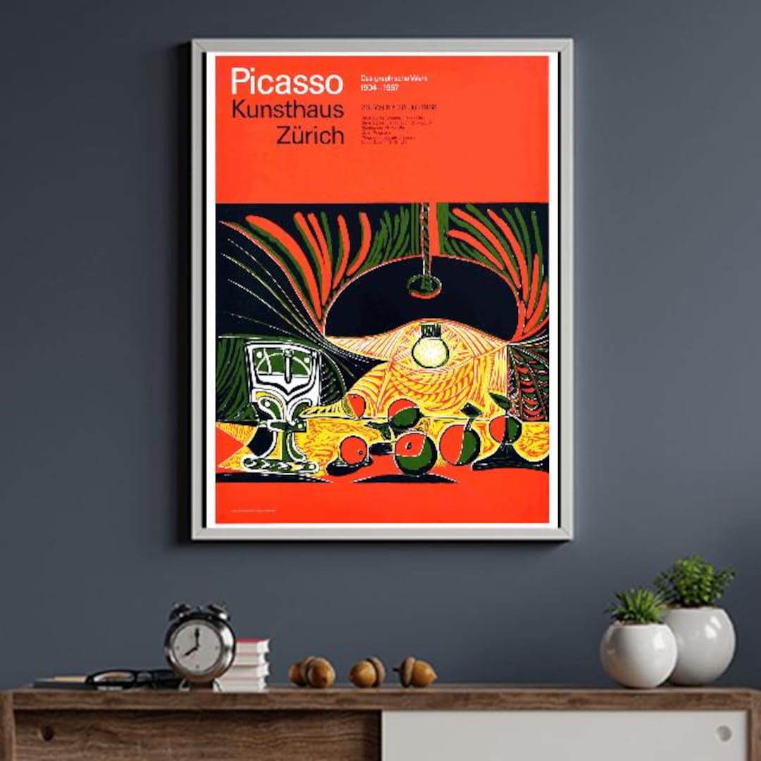Vintage 1968 Picasso Art Exhibition Zurich Poster A3/a4 - Etsy