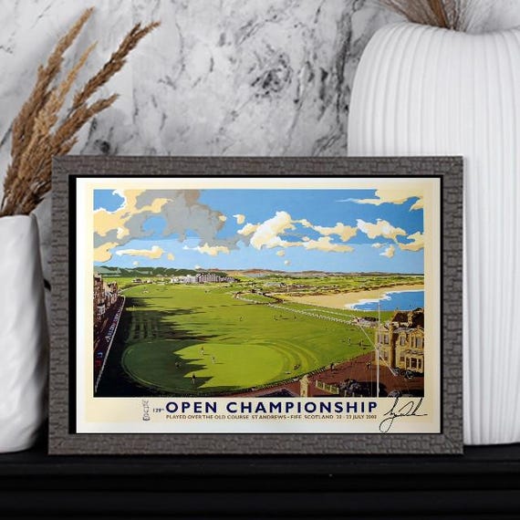 2000 Golf Open Championship St Andrews Commemorative Poster A3