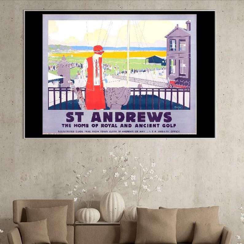 Vintage Lner St Andrews Home of Golf Railway Poster A3/a4 Print - Etsy