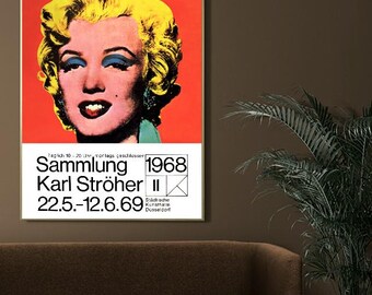 Andy Warhol, Marilyn, Original Museum Exhibition Poster - Etsy