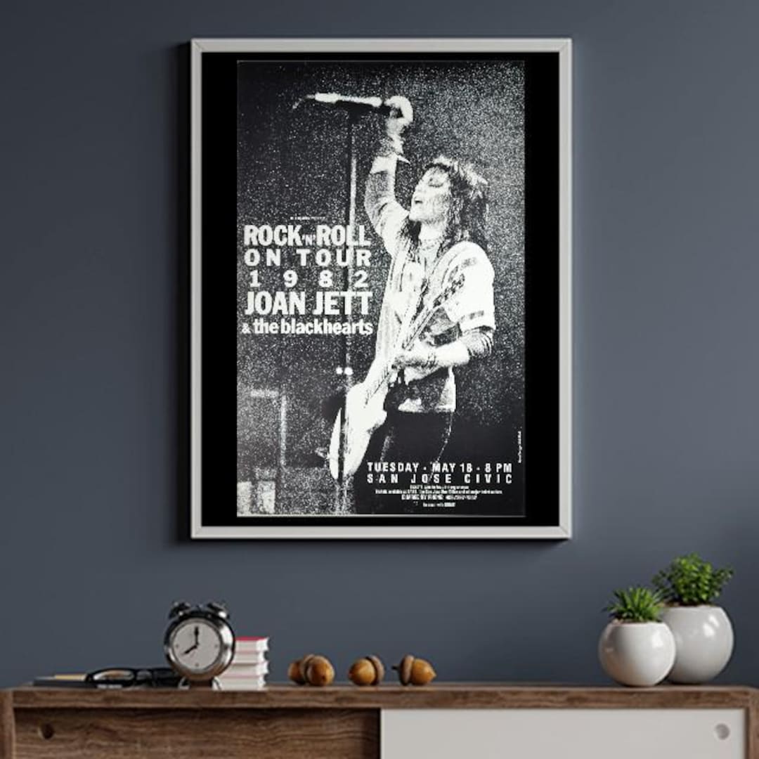 アート・デザイン・音楽 Eros & Photography (1977) Vintage 1982 Joan Jett and the Blackhearts Concert Poster A3/a4 - Etsy