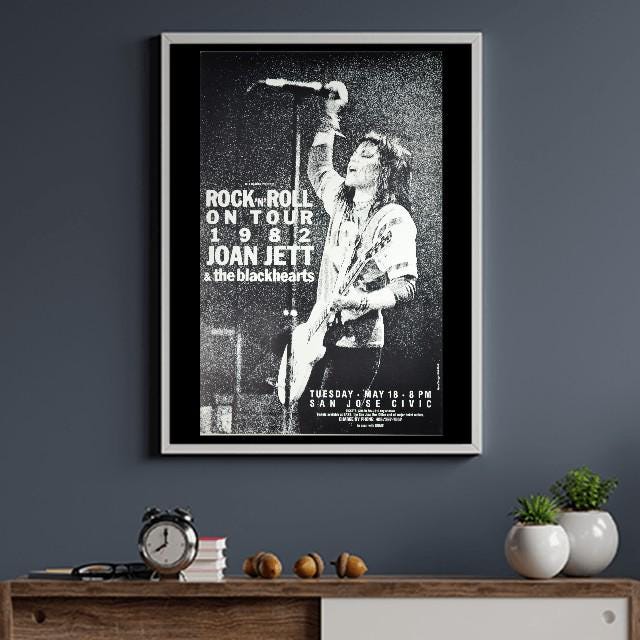 Vintage 1982 Joan Jett and the Blackhearts Concert Poster A3/a4 - Etsy