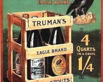 Vintage trumans ales beer advertising poster a3/a2 print
