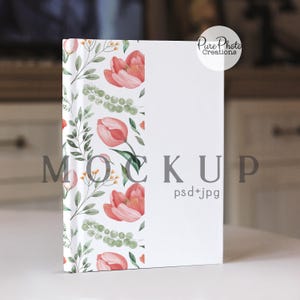 Journal Mockup PSD, Notebook, District Photo Matte Notebook Mockup, Printify Journal, Book Cover Template, Realistic Product Display