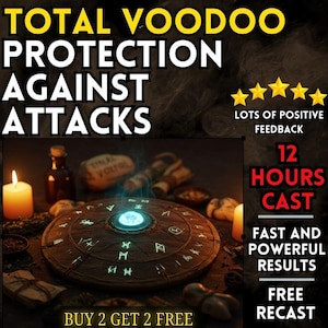 PROTECCIÓN VOODOO TOTAL CONTRA Ataques / Escudo Espiritual / Defensa Energética / Eliminar Maleficios / Bloquear la Negatividad
