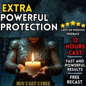 EXTRA POWERFUL PROTECTION Spell | Curse Removal | Empath Shield | Witch's Protection | Energy Cleansing | Hex Breaker | Protective Charm