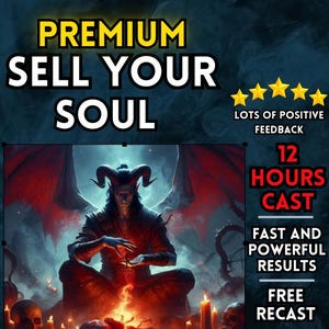 PREMIUM Sell Your Soul Spell | Unlock Limitless Possibilities with Lucifer&#39;s Pact | Selling Your Soul | Pact with Lucifer | Satanic Deal