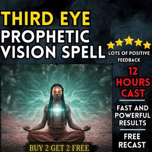 PROPHETIC THIRD EYE Spell | Psychic Awaken | Spiritual Vision | Intuition Boost | Pineal Activation | Clairvoyance | Mystical Insight
