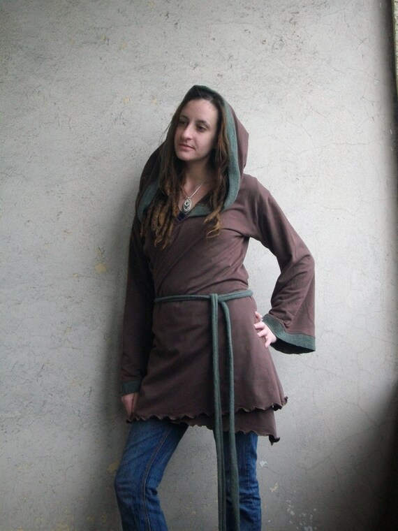 Items similar to Organic Virtuous Woman Hooded Earth Wrap on Etsy