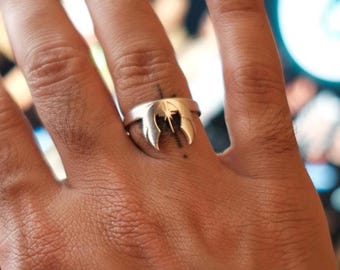 Sterling Silver Jedi Order Ring - Handmade Star Wars Jewelry