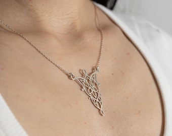 Minimalistische Arwen Evenstar Silberkette