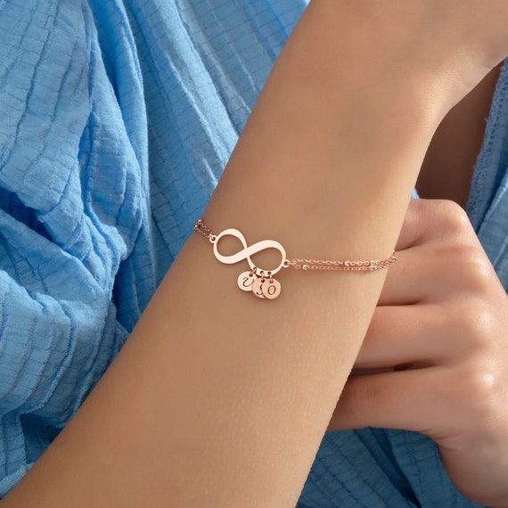 Initial Silver Bracelet | Personalized Coin Charm - image 5