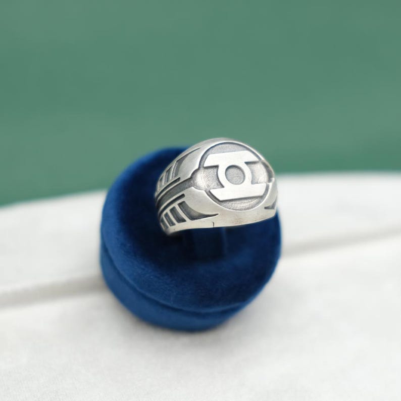 Hal Jordan Rings Green Lantern Ring - Hal Jordan Signet Ring - DC Comics Fan Jewelry ...