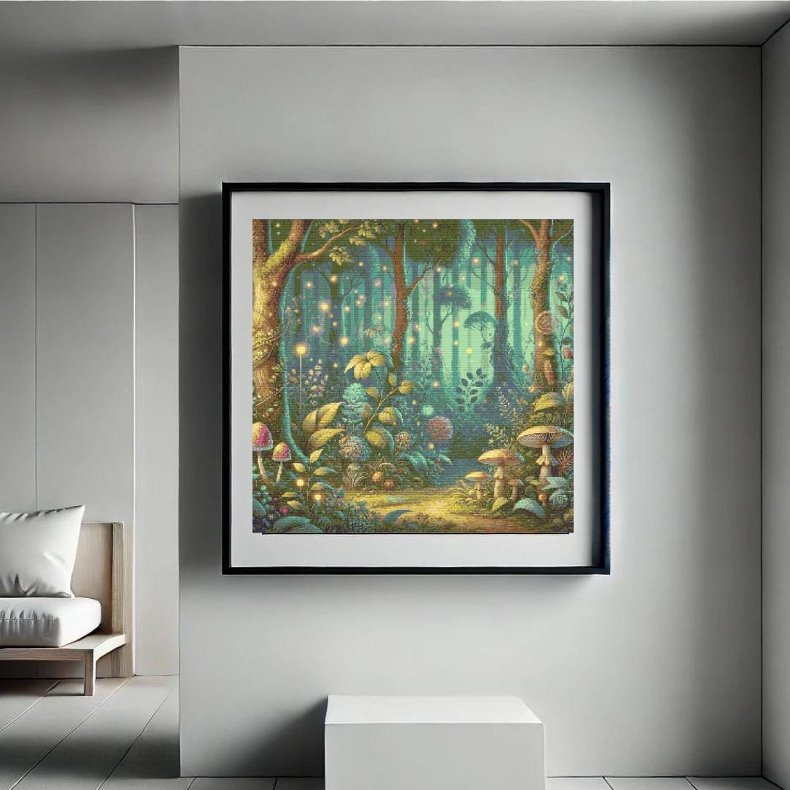 Cross Stitch Pattern - Enchanted Forest | Digital Download | 300 X 300 ...