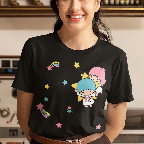 Kawaii Pastel Goth T-Shirt: Friendship Stars Throwback