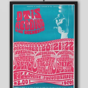 Grateful Dead, Wes Wilson 1966 Fillmore Auditorium Vintage Concert Poster. Music Poster. Vintage Poster. Concert Poster.