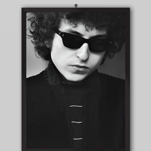 Bob Dylan Vintage Poster. Music Poster. Vintage Poster. Concert Poster. Printable. Black and White Wall Art. Photography Prints.