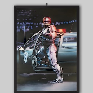 RoboCop 1987 Movie Poster. Paul Verhoeven Movie. Peter Weller, Nancy Allen, Dan O&#39;Herlihy. Movie Poster, Vintage Poster.