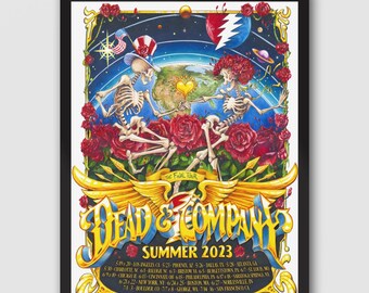 Dead & Company 2023年夏ツアーポスター Dead & Company - The Final Tour 2023 (Rainbow Foil) - Status