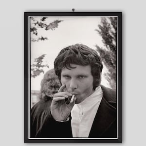 Jim Morrison 1968 Festival folk-rock de Californie du Nord. Affiche de James Douglas Morrison. Affiche de musique. affiche vintage. Affiche de concert.
