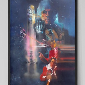 Star Trek II The Wrath of Khan 1982. Pôster de filme vintage. Pôster de programa de TV retrô. Melhores filmes de todos os tempos, pôster de filme personalizado.