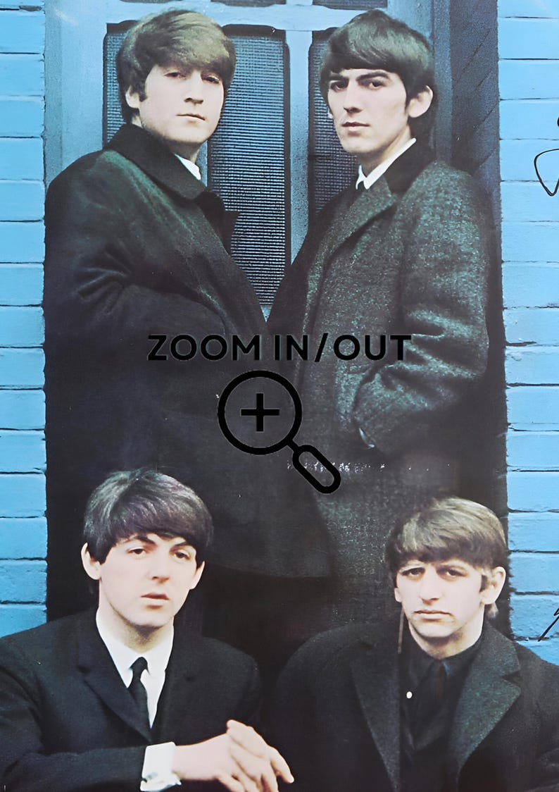 The Beatles 1984 London Palladium Royal Command Vintage Music Poster