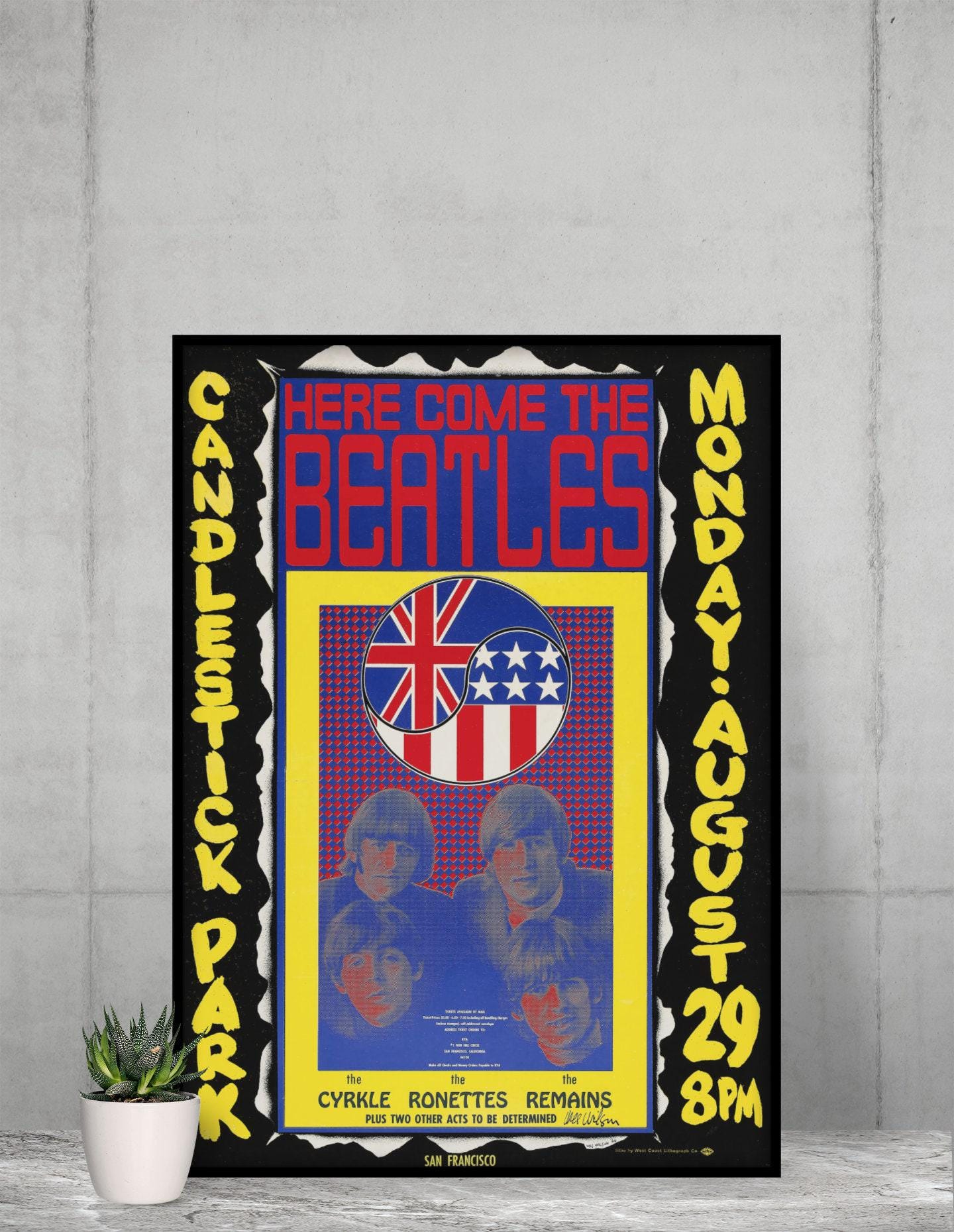 Beatles Poster ❺ Amazon.com: NJYXART The Beatles Poster Vintage Music Style