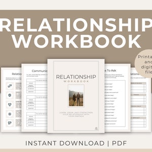 Relationship Workbook | Couples, Communication, Marriage, Coaching, Love Languages, Couples Therapy